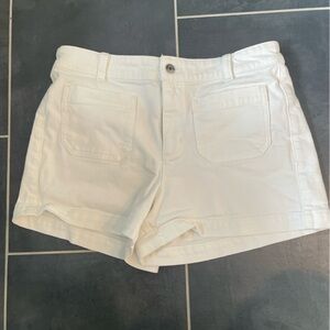 J. Crew Classic White front pocket Shorts
